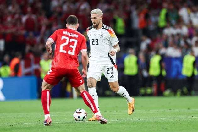 Sport, Football, UEFA EURO 2024 Round of 16 Germany Denmark 29 06 2024, BVB Stadium Dortmund Robert Andrich Germany, 23 Dortmund BVB Stadium Dortmund North Rhine-Westphalia Germany
