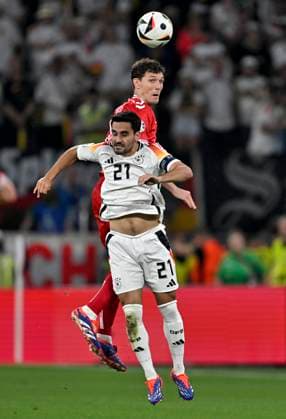 29 06 2024, Football UEFA EURO 2024, Round of 16, Germany Denmark, at the BVB Arena Dortmund, Ilkay Gündogan Germany prevails