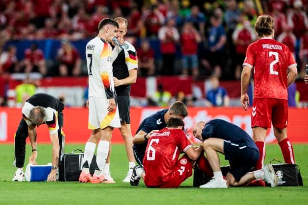 UEFA EURO 2024 Germany Denmark 29 06 2024 Andreas Christensen Denmark, 6 must be treated UEFA EURO 2024 Germany Denmark BVB Stadion Dortmund, Dortmund on 29 06 2024 Copyright: xBEAUTIFULxSPORTS Wunderlx