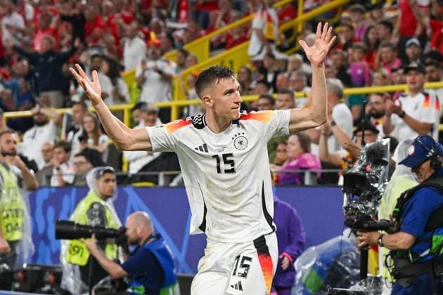 Soccer, Men, Season 2023 24, Euro EM 2024 Round of 16 in Dortmund , Germany Denmark, Nico Schlotterbeck Germany , 29 06 2024, Copyright: xMatthiasxKochx