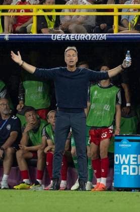 UEFA EURO 2024 Germany Denmark 29 06 2024 Kasper Hjulmand Head Coach, Coach Denmark UEFA EURO 2024 Germany Denmark BVB Stadion Dortmund, Dortmund on 29 06 2024 Copyright: xBEAUTIFULxSPORTS Wunderlx