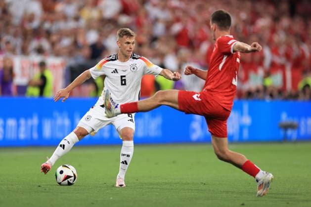 Fußball UEFA EURO 2024 Achtelfinale Deutschland gegen Dänemark 29. Juni 2024 UEFA EURO 2024 Achtelfinale Deutschland gegen Dänemark Joshua Kimmich von Deutschland Foto Simon Stacpoole Abseits Dortmund Deutschland  Copyright: xSimonxStacpoolexOffside