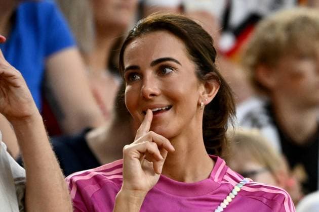 29 06 2024, xpsx, Football EM 2024 1 8 Final, Germany Denmark emspor, v l Lisa, the wife of Thomas Müller DFL DFB REGULATIONS PROHIBIT ANY USE OF PHOTOGRAPHS as IMAGE SEQUENCES and or QUASI VIDEO Dortmund