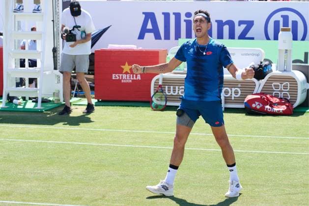 Calvia,Spain - June 29, 2024: Alejandro Tabilo competing during Mallorca Championships ATP250 hosted by Mallorca country club. Cordon Press  FJVILLEGAS