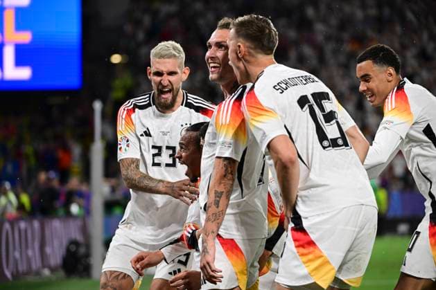 Goal celebration for 1 0 by Kai Havertz 7 Germany , Germany vs Denmark, Football, UEFA Euro 2024, Round of 16, 29 06 2024 Dortmund Nordrhein Westfalen Germany Copyright: xkolbert-press MarcxNiemeyerx