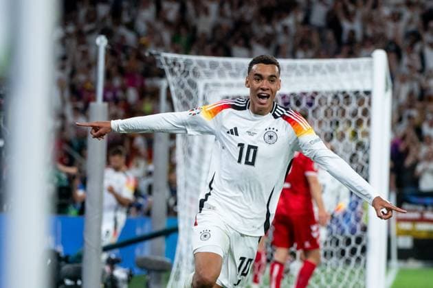 Jamal Musiala Germany, 10 celebrates the goal for 2 0, GER, Germany GER vs Denmark DEN , European Football Championship, UEFA EURO 2024, Round of 16, 29 06 2024 GER, Germany GER vs Denmark DEN , European Football Championship, UEFA EURO 2024, Round of 16, 29 06 2024 Dortmund Copyright: xEibner-Pressefoto Memmlerx EP_MMR