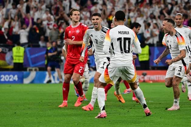 Goal celebration for 1 0 by Kai Havertz 7 Germany , Germany vs Denmark, Football, UEFA Euro 2024, Round of 16, 29 06 2024 Dortmund Nordrhein Westfalen Germany Copyright: xkolbert-press MarcxNiemeyerx