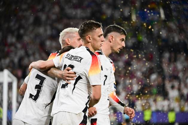 Goal celebration for 1 0 by Kai Havertz 7 Germany , Germany vs Denmark, Football, UEFA Euro 2024, Round of 16, 29 06 2024 Dortmund Nordrhein Westfalen Germany Copyright: xkolbert-press MarcxNiemeyerx