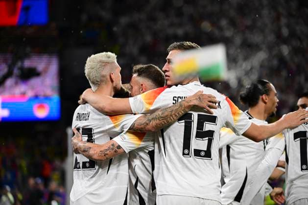 Goal celebration for 1 0 by Kai Havertz 7 Germany , Germany vs Denmark, Football, UEFA Euro 2024, Round of 16, 29 06 2024 Dortmund Nordrhein Westfalen Germany Copyright: xkolbert-press MarcxNiemeyerx