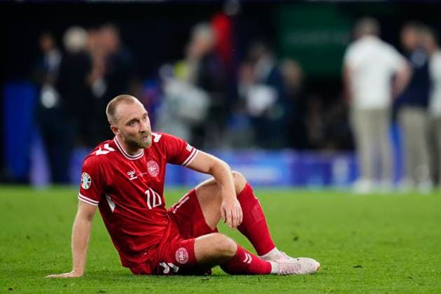 Germany v Denmark: Round of 16 - UEFA EURO, EM, Europameisterschaft,Fussball 2024 Christian Eriksen central midfield of Denmark and Manchester United, ManU dejected after losing the UEFA EURO 2024 round of 16 match between Germany and Denmark at Football Stadium Dortmund on June 29, 2024 in Dortmund, Germany. Dortmund Germany  Copyright: xJosexBretonx originalFilename:bretonhernandez-germanyv240629_npixE.jpg