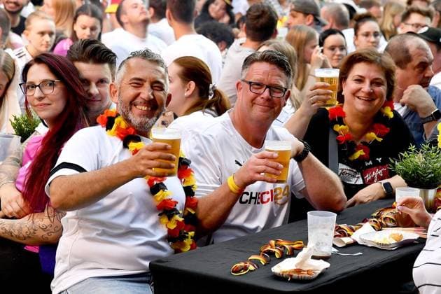 EURO 2024, Germany - Denmark, public viewing in Witten