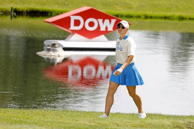 MIDLAND, MI - JUNE 29: LPGA, Golf Damen golfer Charley Hull walks the 5th hole during the third round of the LPGA Dow Championship on June 29, 2024, at Midland Country Club in Midland, Michigan. (Photo by Brian Spurlock Icon Sportswire) GOLF: JUN 29 LPGA Dow Championship EDITORIAL USE ONLY Icon24062911