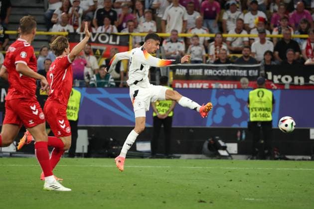 Germany - UEFA EURO, EM, Europameisterschaft,Fussball 2024 - Germany vs Denmark - 29 06 2024 GERMANY, DORTMUND, JUNE 29. Kai Havertz of Germany during the UEFA EURO 2024 Round of 16 match between Germany and Denmark on June 29, 2024 at BVB Stadion in Dortmund, Germany. Photo by Manuel Blondeau AOP.Press Dortmund BVB Stadion Germany Copyright: x ManuelxBlondeau AOP.Pressx AOP20240629 0107