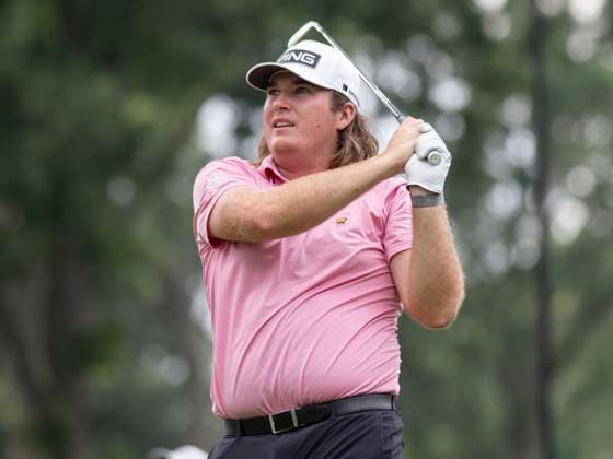 DETROIT, MI - JUNE 29: Neal Shipley (USA) tees off during the third round of the Rocket Mortgage Classic on June 29, 2024 at Detroit Golf Club in Detroit, Michigan. (Photo by Joseph Weiser Icon Sportswire) GOLF: JUN 29 PGA, Golf Herren Rocket Mortgage Classic EDITORIAL USE ONLY Icon2406290533