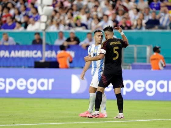 LAUTARO MARTINEZ Y ZAMBRANO ARGENTINA VS PERU Date 29 06 2024 COPA AMERICA UNITED STATES Copyright: xxdanielxferrarix
