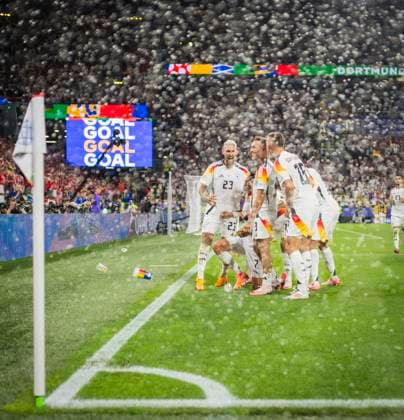 Dortmund, Germany 29th Jun 2024 Goal celebration Kai Havertz DFB David Raum DFB Leroy Sane DFB Nico Schlotterbeck DFB Jamal Musiala DFB Germany Denmark Germany Denmark 29 06 2024