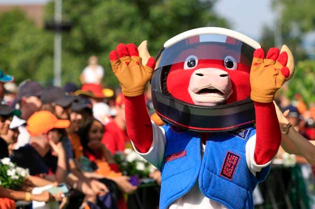 FORMULA 1 - GP of Austria 2024 SPIELBERG,AUSTRIA,30.JUN.24 - MOTORSPORTS, FORMULA 1 - Grand Prix of Austria, Red Bull Ring. Image shows a mascot.  GEPAxpictures xMarioxBuehner-Weinrauch