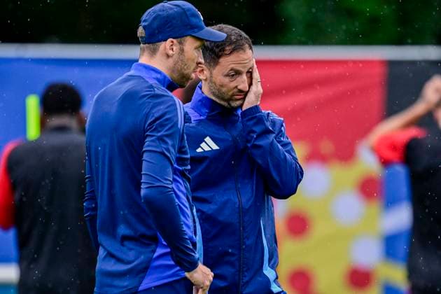 Belgium Media Activities - UEFA EURO, EM, Europameisterschaft,Fussball 2024 30 06 2024 FREIBERG AM NECKA, GERMANY - JUNE 30 : Tedesco Domenico head coach of Belgium during a training session of the Belgian Red Devils at the UEFA EURO 2024 European Football Championship tournament on June 30, 2024 in Freiberg am Necka, Germany, 30 06 2024 Freiberg am Necka Germany  Copyright: xPeterxDexVoechtx