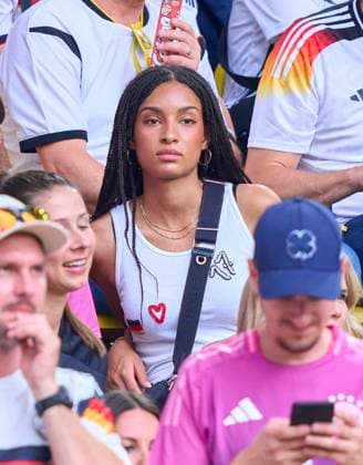 Aaliyah Mohamed, girlfriend of Florian Wirtz, Nr. 17 DFB in the best of 16 match GERMANY - DENMARK 2-0 of the UEFA European Championships 2024 on Jun 29, 2024 in Dormund, Germany.