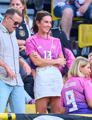 Lisa, wife of Thomas Mueller in the best of 16 match GERMANY - DENMARK 2-0 of the UEFA European Championships 2024 on Jun 29, 2024 in Dormund, Germany.