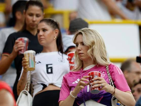 29 06 2024, Football, Euro 2024, Round of 16, Germany - Denmark, GER, Dortmund, BVB Stadium Picture from left Anika Neuer, wife of goalkeeper Manuel Neuer Germany, 1 Copyright: HMBxMedia xHeikoxBecker
