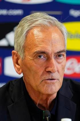 President FIGC Gabriele Gravina speak with the media during a press conference, PK, Pressekonferenz at Casa Azzurri at Hemberg-Stadion on June 30, 2024 in Iserlohn, Germany. 30, June, 2024. - Soccer .  Copyright: xFabioxFerrari LaPressex
