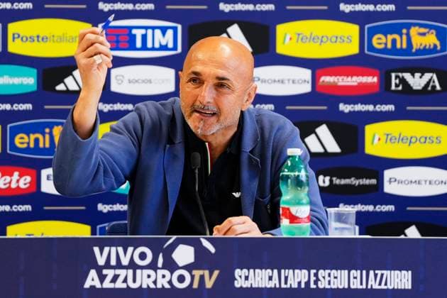 head coach Italy Luciano Spalletti speak with the media during a press conference, PK, Pressekonferenz at Casa Azzurri at Hemberg-Stadion on June 30, 2024 in Iserlohn, Germany. 30, June, 2024. - Soccer .  Copyright: xFabioxFerrari LaPressex