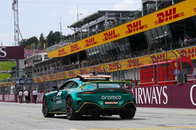Safety Car - Aston Martin Vantage during Race day of Formula 1 Qatar Airways Austrian Grand Prix 2024, RedBull Ring, Spielberg, Austria 30th June 2024  Copyright: xAlessioxDexMarco IPAxSportx xipax xx IPA_47618194 IPA_Agency_IPA47618194