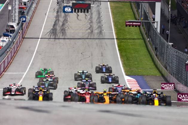 FORMULA 1 - GP of Austria 2024 SPIELBERG,AUSTRIA,30.JUN.24 - MOTORSPORTS, FORMULA 1 - Grand Prix of Austria, Red Bull Ring. Image shows Max Verstappen (NED Red Bull Racing) during the race start.  GEPAxpictures xDanielxGoetzhaber