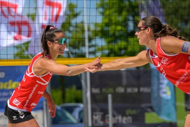 Urlaubsguru Beach Tour WVV Premiumcup, 29 06 2024 Sophia Neuß, Kira Walkenhorst Urlaubsguru Beach Tour WVV Premiumcup, Coesfeld on 29 06 2024 Copyright: xBEAUTIFULxSPORTS PeterxWeberx