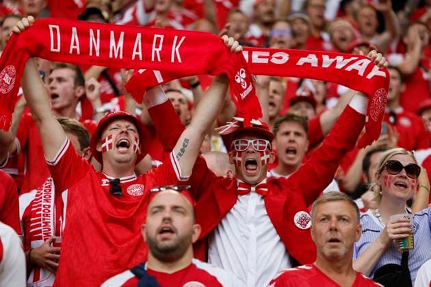 Germany v Denmark: Round of 16 - UEFA EURO, EM, Europameisterschaft,Fussball 2024 Danish fans before the UEFA EURO 2024 round of 16 match between Germany and Denmark at Football Stadium Dortmund on June 29, 2024 in Dortmund, Germany. Dortmund Football Stadium Dortmund Germany Germany Copyright: xRichardxSellers Sportsphoto APLx 14043274