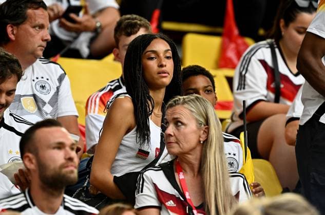29 06 2024, xscotx, Football EM 2024 round of 16, Germany Denmark, emspor, v l Aaliyah girlfriend of Florian Wirtz Dortmund