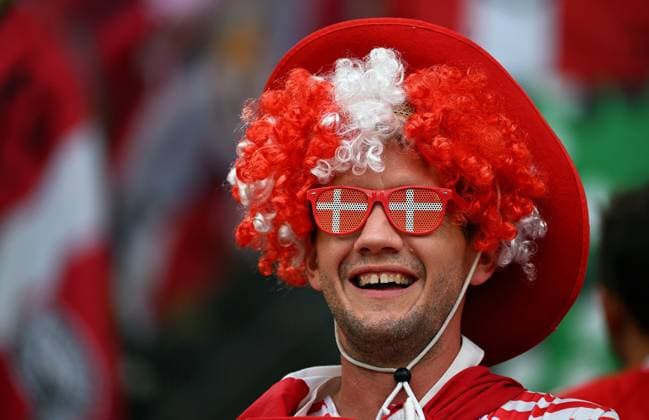 Football, European Championship, EURO 2024, Round of 16, Signal Iduna Park Dortmund Germany Denmark 2 0 Fans Denmark Fan, Fans, Fan culture, Enthusiasm