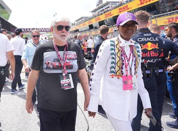 Formula 1, Austrian GP in Spielberg, George Lucas attends the race