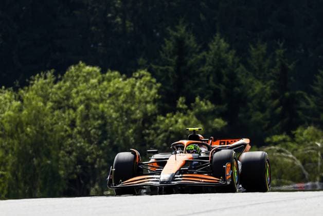 SPIELBERG - Lando Norris (McLaren) during the Austrian Grand Prix on the Red Bull Ring race circuit. ANP SEM VAN DER WAL xVIxANPxSportx xxANPxIVx 502429829 originalFilename: 502429829.jpg