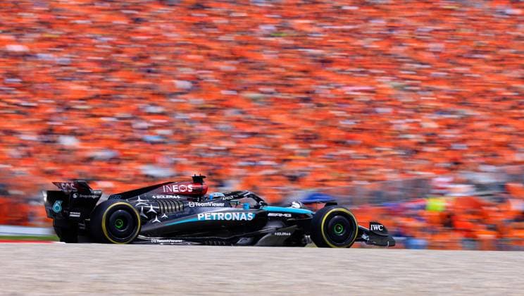 FORMULA 1 - GP of Austria 2024 SPIELBERG,AUSTRIA,30.JUN.24 - MOTORSPORTS, FORMULA 1 - Grand Prix of Austria, Red Bull Ring. Image shows George Russell (GBR Mercedes).  GEPAxpictures xMarioxBuehner-Wei