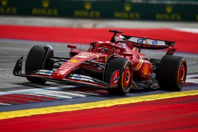 16 LECLERC Charles (mco), Scuderia Ferrari SF-24, action during the Formula 1 Qatar Airways Austrian Grand Prix 2024, 11th round of the 2024 Formula One World Championship, WM, Weltmeisterschaft from June 28 to 30, 2024 on the Red Bull Ring, in Spielberg, Austria - F1 - AUSTRIAN GRAND PRIX 2024 DPPI Panoramic  240630_R11_AUSTRIA_DP_XB3_0442