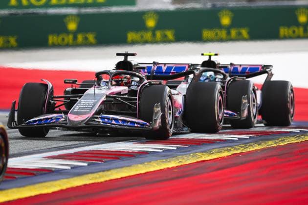 31 OCON Esteban (fra), Alpine F1 Team A524, action and 10 GASLY Pierre (fra), Alpine F1 Team A524, action during the Formula 1 Qatar Airways Austrian Grand Prix 2024, 11th round of the 2024 Formula One World Championship, WM, Weltmeisterschaft from June 28 to 30, 2024 on the Red Bull Ring, in Spielberg, Austria - F1 - AUSTRIAN GRAND PRIX 2024 DPPI Panoramic XB3_0467
