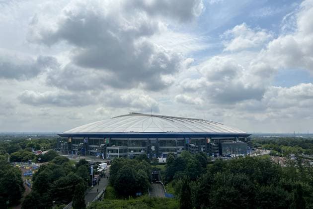 Germany Soccer Euro 2024 England - Slovakia 8720008 30.06.2024 A general view shows the Veltins-Arena before the UEFA EURO, EM, Europameisterschaft,Fussball 2024 Round of 16 soccer match between England and Slovakia in Gelsenkirchen, Germany. Alexey Filippov Sputnik Gelsenkirchen Germany  Copyright: xAlexeyxFilippovx