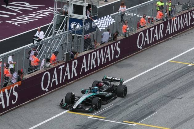 63 George Russell GBR, Mercedes AMG Petronas F1 Team , F1 Grand Prix of Austria at Red Bull Ring on June 30, 2024 in Spielberg, Austria Photo by HOCH ZWEI Spielberg Austria
