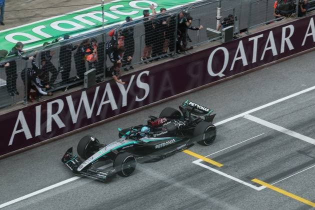 63 George Russell GBR, Mercedes AMG Petronas F1 Team , F1 Grand Prix of Austria at Red Bull Ring on June 30, 2024 in Spielberg, Austria Photo by HOCH ZWEI Spielberg Austria