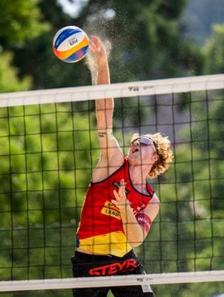BEACHVOLLEYBALL - Baden Future 2024 BADEN,AUSTRIA,30.JUN.24 - Beach volleyball, Beachvolleyball - FIVB Volleyball World Beach Pro Tour, Baden Future. Image shows Timo Hammarberg (AUT).  GEPAxpictures xEdgarxEisner