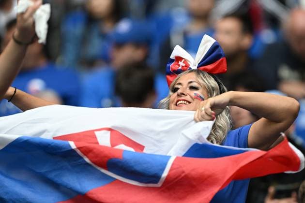 EURO 2024, England - Slowakei Db Gelsenkirchen (Germania) 30 06 2024 - Euro 2024 Inghilterra-Slovacchia foto Daniele Buffa Image nella foto: tifosi Slovacchia 
