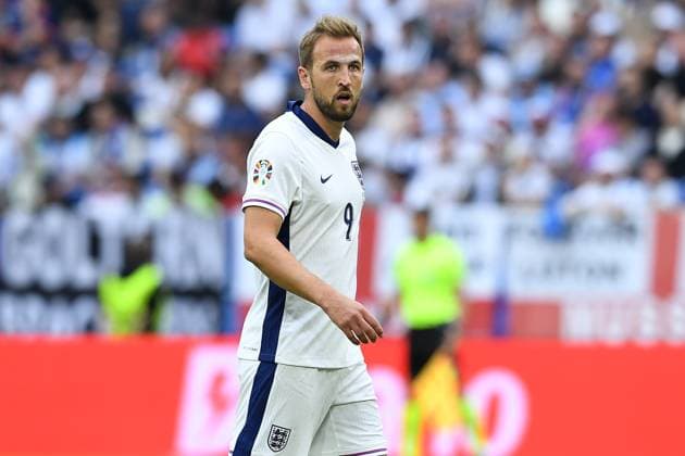 Soccer UEFA EURO 2024 Round of 16 England Slovakia on 30 06 2024 at the Arena AufSchalke in Gelsenkirchen Harry Kane England xRx
