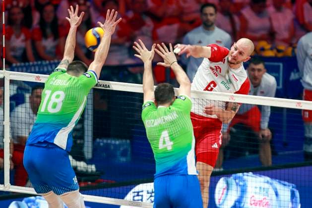2024.06.30 LODZ ATLAS ARENA FINAL LIGI NARODOW 2024 MEN™S VOLLEYBALL NATIONS LEAGUE 2024 POLSKA vs SLOWENIA N Z BARTOSZ KUREK FOTO: ARTUR KRASZEWSKI A.P.P.A. NEWSPIX.PL --- Newspix.pl POLAND OUT!  20240630APPA_0930AK