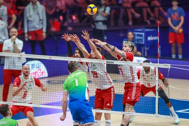 2024.06.30 LODZ ATLAS ARENA FINAL LIGI NARODOW 2024 MEN™S VOLLEYBALL NATIONS LEAGUE 2024 POLSKA vs SLOWENIA N Z MARCIN JANUSZ JAKUB KOCHANOWSKI TOMASZ FORNAL FOTO: ARTUR KRASZEWSKI A.P.P.A. NEWSPIX.PL --- Newspix.pl POLAND OUT!  20240630APPA_0967AK