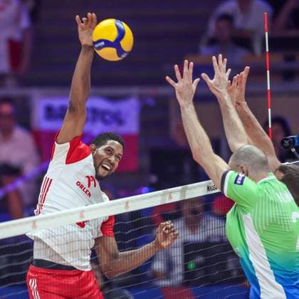 30.06.2024 LODZ, ATLAS ARENA SIATKOWKA MEZCZYZN (VOLLEYBALL) FIVB LIGA NARODOW W SIATKOWCE MEZCZYZN ( FIVB MEN™S VOLLEYBALL NATIONS LEAGUE 2024 POLFINAL LIGI NARODOW 2024 MECZ O TRZECIE MIEJSCE (GAME) POLSKA - SLOWENIA ( POLAND - SLOVENIA ) NZ WILFREDO LEON VENERO FOTO JAKUB PIASECKI CYFRASPORT NEWSPIX.PL --- Newspix.pl POLAND OUT!  20240630JPCS3002