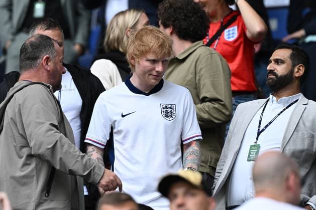 EURO 2024, England - Slowakei Db Gelsenkirchen (Germania) 30 06 2024 - Euro 2024 Inghilterra-Slovacchia foto Daniele Buffa Image nella foto: Ed Sheeran 