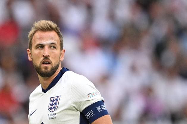 EURO 2024, England - Slowakei Germany Soccer Euro 2024 England - Slovakia 8720116 30.06.2024 England s Harry Kane is seen during the UEFA EURO, EM, Europameisterschaft,Fussball 2024 Round of 16 soccer match between England and Slovakia at the Veltins-Arena in Gelsenkirchen, Germany. Alexey Filippov Sputnik Gelsenkirchen Germany  Copyright: xAlexeyxFilippovx