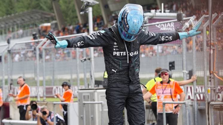 Formula 1 Championship - FORMULA 1 QATAR AIRWAYS AUSTRIAN GRAND PRIX 2024 - Race NÂ°63 George Russel GBR Mercedes AMG PETRONAS Formula One Team during FORMULA 1 QATAR AIRWAYS AUSTRIAN GRAND PRIX 2024 - Race, Formula 1 Championship in Styria, Austria, June 30 2024 Styria Austria  Copyright: xIPAxSport ABACAx